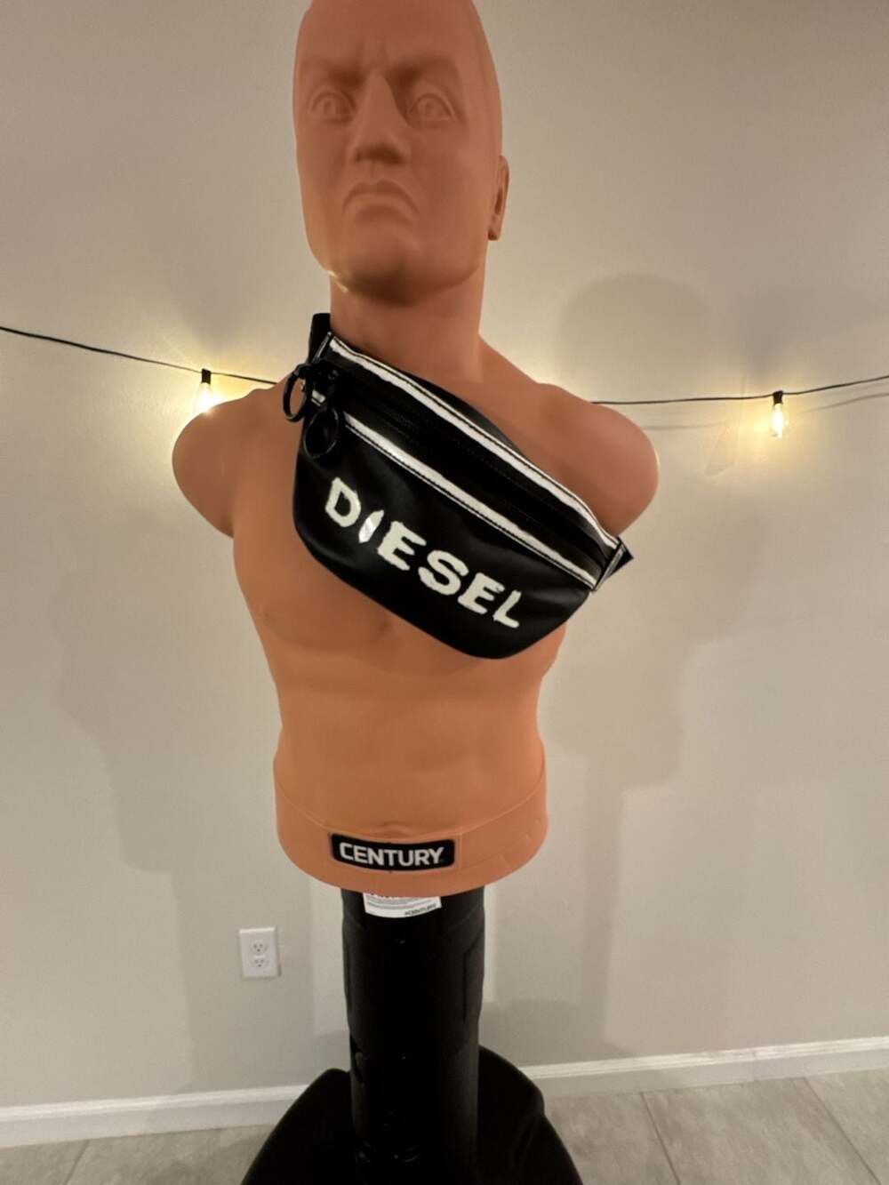 Diesel Logo Synthetic Leather Belt Bag